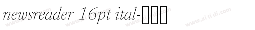 newsreader 16pt ital字体转换 newsreader 16pt ital字体转换